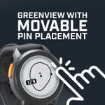 Bushnell Golf iON Edge GPS watch demonstration of GreenView with Movable Pin Placement.