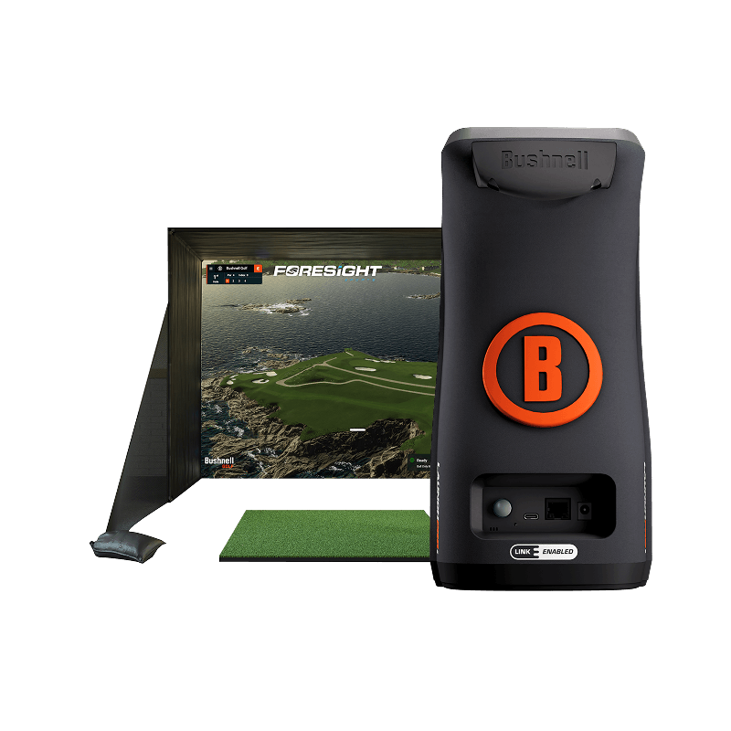 Full Bushnell simulator system with Launch Pro monitor.