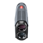 Tour V5 laser rangefinder by Bushnell Golf product photo from front on white background. 